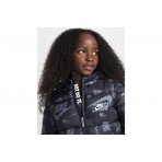 Nike DNA Logo Παιδικό Puffer Μπουφάν Μαύρο, Γκρι