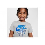 Nike Air Boxy Παιδικό T-Shirt Γκρι Ανοιχτό, Μπλε