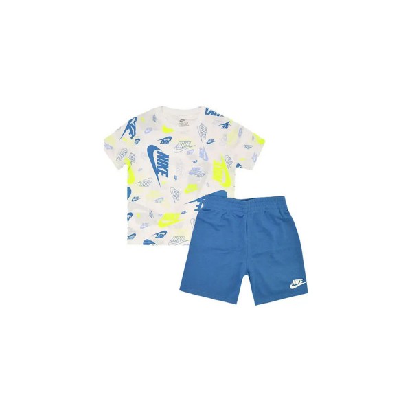 Nike Sportswear Allover Print Σετ T-Shirt Με Σορτς (86N043 B4T)