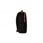 Sprayground Printed Zipper Shark Dlx Backpack Μαύρο, Κόκκινο, Λευκό
