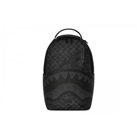 Sprayground Torn Graff Check Dlxsv Backpack Μαύρο, Ανθρακί