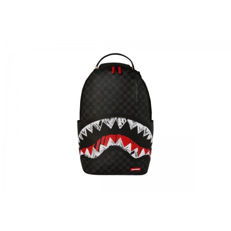 Sprayground Scribble Shark Check Dlxsv Backpack 