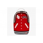 Sprayground Varsity Shark Dlx Σάκος Πλάτης Κόκκινο, Λευκό, Μαύρο