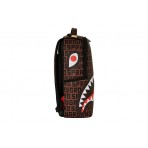Sprayground Money Split Backpack Καφέ, Μαύρο, Λευκό, Κόκκινο