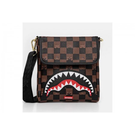 Sprayground Peeking Character Check Τσαντάκι Χιαστί - Ώμου 