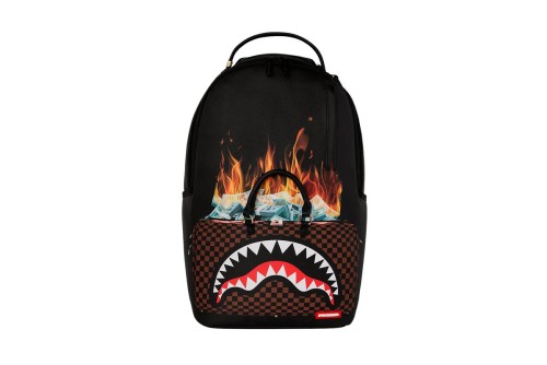 Sprayground Bag Of Money On Fire Dlxsv Backpack (910B7675NSZ)