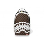 Sprayground Sip Brown And Cream Tear Check Dlxsv Backpack (910B8290NSZ)