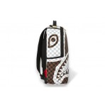 Sprayground Sip Brown And Cream Tear Check Dlxsv Backpack (910B8290NSZ)