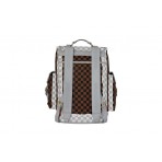 Sprayground Cream And Brown Tear Check Monte Carlo Backpack (910B8292NSZ)