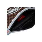 Sprayground Cream And Brown Tear Check Savvy Τσαντάκι Μέσης (910B8296NSZ)