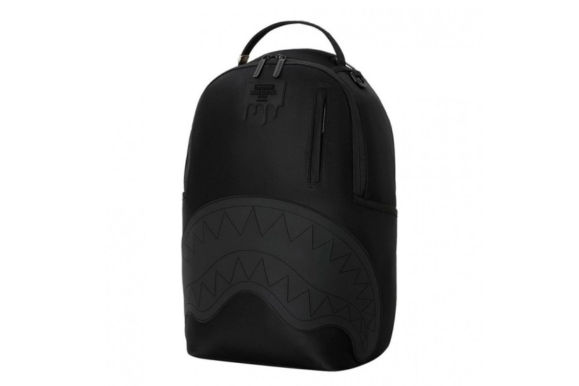 Sprayground Shark Central Blacked Out Embossed Nylon Backpack (910B9635NSZ)