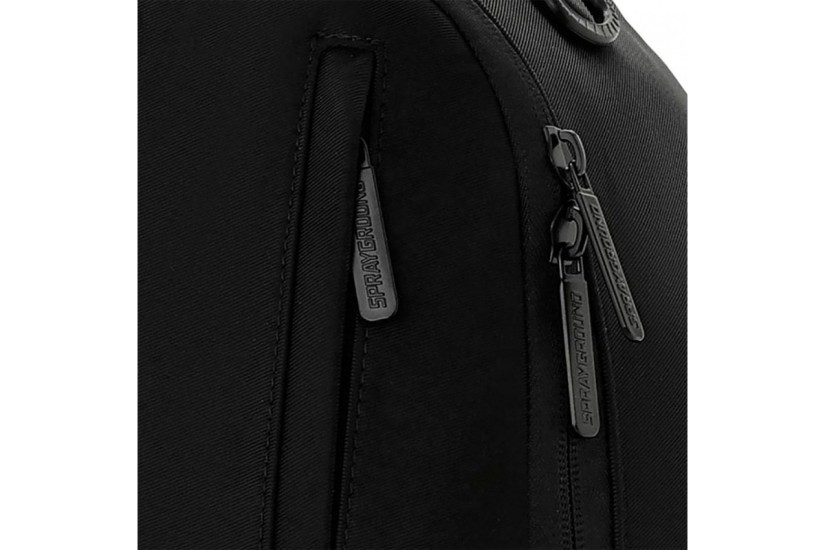 Sprayground Shark Central Blacked Out Embossed Nylon Backpack (910B9635NSZ)