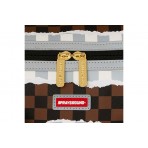 Sprayground Cream And Brown Tear Check Mini Τσάντα Ώμου And Χειρός (910D8293NSZ)