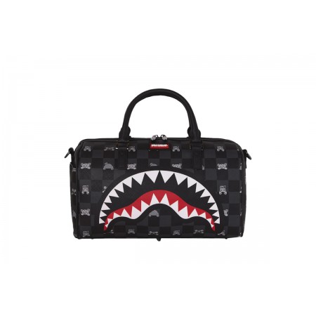 Sprayground Gray Peeking Character Check Mini Τσάντα Ώμου - Χειρός Μαύρη, Γκρι, Λευκή, Κόκκινη