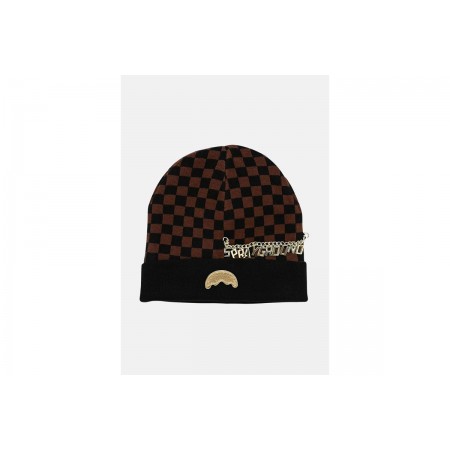 Sprayground Charming Sip Χειμερινό Σκουφάκι Καφέ, Μαύρο, Χρυσό