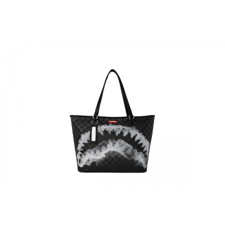 Sprayground Sip N Smoke Γυναικεία Τσάντα Tote Μαύρη, Λευκή, Γκρι