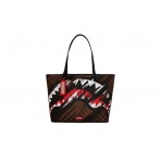 Sprayground Smeared Grunge Γυναικεία Τσάντα Tote Καφέ, Μαύρη, Λευκή, Κόκκινη
