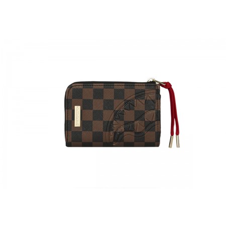 Sprayground Red Redemption Unisex Πορτοφόλι Καφέ, Μαύρο