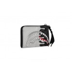 Sprayground Silver Side Drip Black Check Πορτοφόλι Ασημί, Ανθρακί, Μαύρο