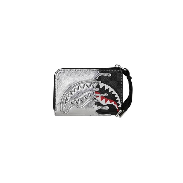 Sprayground Silver Side Drip Black Check Πορτοφόλι (910W8931NSZ)