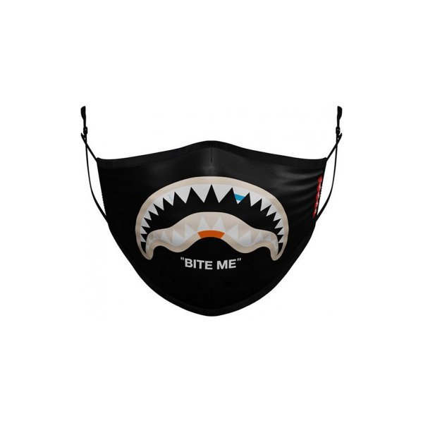 Sprayground Bite Me Black Face Mask 