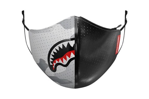 Sprayground Damage Control Stash Pocket Vegan Leather Face Mask (910Z337NSZ)