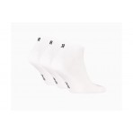 Puma Sneaker Soft Ανδρικές Κοντές Κάλτσες Λευκές 3 Ζευγάρια