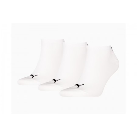 Puma Sneaker Soft Ανδρικές Κοντές Κάλτσες Λευκές 3 Ζευγάρια