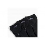 Puma Sneaker Soft Κάλτσες Κοντές Μαύρες 3 Ζευγάρια