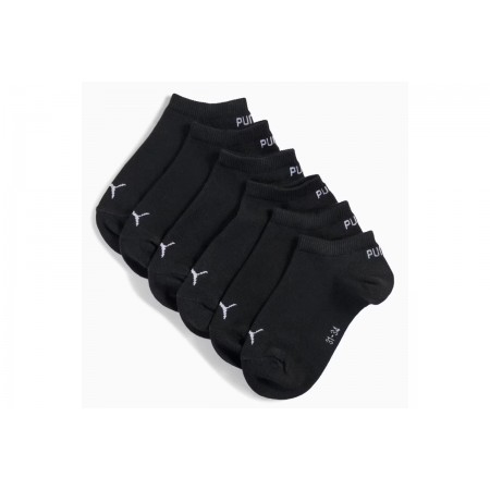 Puma Sneaker Soft Κάλτσες Κοντές Μαύρες 3 Ζευγάρια