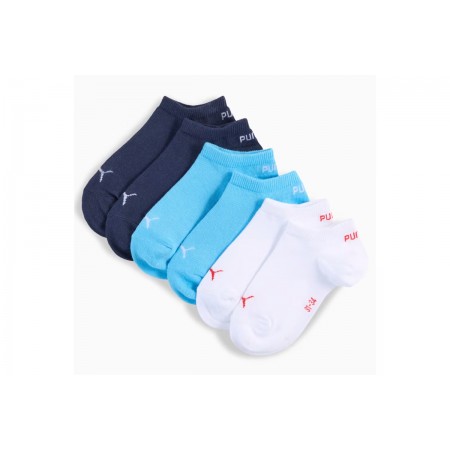 Puma Sneaker Soft Κάλτσες Κοντές Γαλάζιες, Λευκές, Μπλε Σκούρο 3 Ζευγάρια