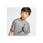 Jordan Dri-FIT Jumpman Logo Παιδικό Κοντομάνικο T-Shirt Γκρι