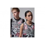 Jordan Printed 23 Jersey Παιδική Αμάνικη Μπλούζα Λευκή, Μαύρη, Κόκκινη