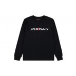 Jordan Baseline Longsleeve Tee Παιδική Μακρυμάνικη Μπλούζα Μαύρη
