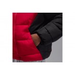 Jordan Παιδικό Μπουφάν Puffer Κόκκινο, Μαύρο