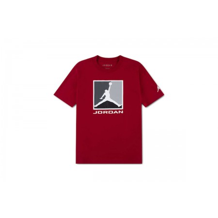 Jordan Flight Essentials Boxed Logo 3.0 Παιδικό Κοντομάνικο T-Shirt Κόκκινο