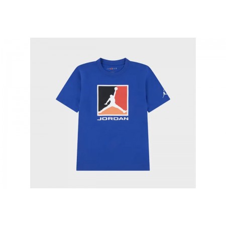 Jordan Flight Essentials Boxed Logo 3.0 Παιδικό Κοντομάνικο T-Shirt Μπλε, Διάφορα Χρώματα