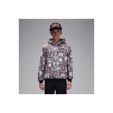 Jordan Brooklyn Printed Fleece Παιδικό Φούτερ με Κουκούλα