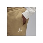 Jordan Brooklyn Fleece Παιδικό Παντελόνι Φόρμας Μπεζ