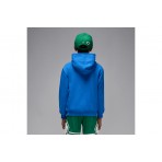 Jordan Brooklyn Fleece Παιδικό Φούτερ με Κουκούλα Μπλε
