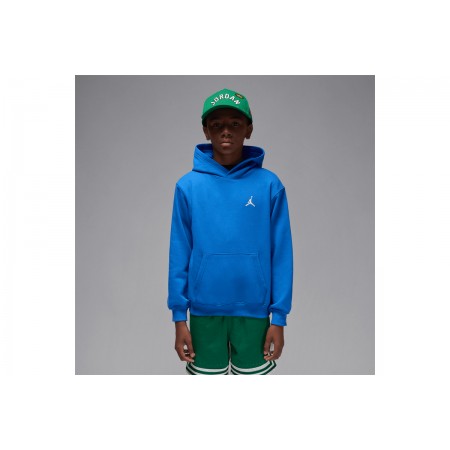 Jordan Brooklyn Fleece Παιδικό Φούτερ με Κουκούλα Μπλε
