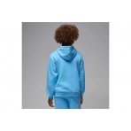 Jordan Brooklyn Fleece Παιδικό Φούτερ με Κουκούλα Γαλάζιο