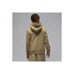 Jordan Brooklyn Fleece Παιδικό Φούτερ με Κουκούλα Μπεζ
