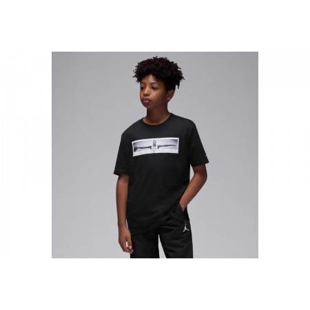 Jordan Wings Παιδικό Κοντομάνικο T-Shirt Μαύρο
