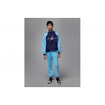 Jordan Mountainside Fleece Παιδικό Φούτερ με Κουκούλα Μπλε Σκούρο, Γαλάζιο, Ασημί