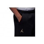 Jordan Mountainside Fleece Παιδικό Παντελόνι Φόρμας Μαύρο, Χρυσό