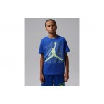 Jordan Jumpman Grid Blur Παιδικό Κοντομάνικο T-Shirt Ρουά, Φυτρί