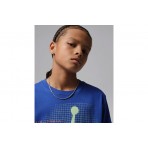Jordan Jumpman Grid Blur Παιδικό Κοντομάνικο T-Shirt Ρουά, Φυτρί