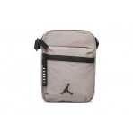 Jordan Airborne Unisex Τσαντάκι Χιαστί - Ώμου Γκρι, Μαύρο