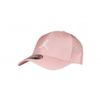 Jordan Metal Jumpman Curve Brim Παιδικό Καπέλο Strapback Ροζ, Λευκό